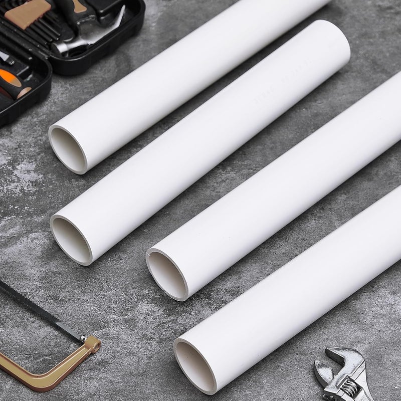 Joyfolk 2 Inch PVC Pipe 17" Long White Sch40 Industrial PVC Pipes, Greenhouse, Garden, Workshop, Farm, Furniture Grade for Home DIY - Image 5
